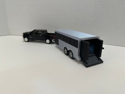 1/64 Scale 16' Bumper Pull Black